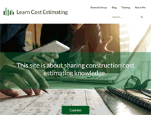 Tablet Screenshot of learncostestimating.com
